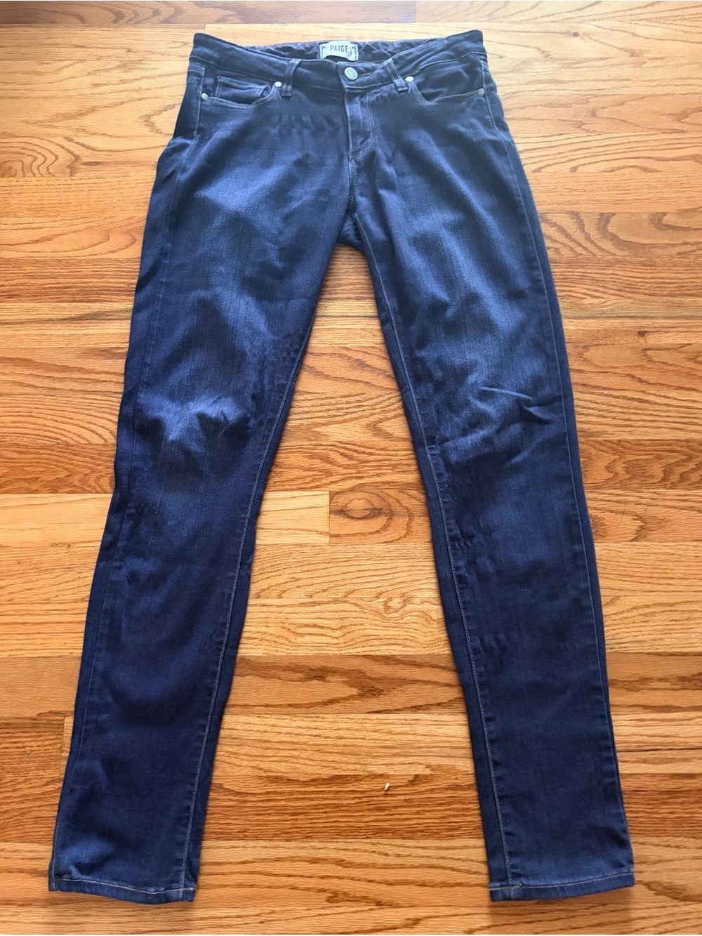 Paige Dark Blue Skyline Skinny Jeans